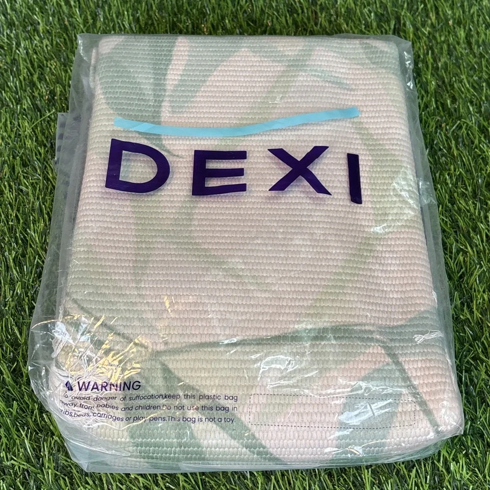 DEXI Hallway Runner Rug 2x6‎ ft Green Beige Non-Slip Entryway Rug NEW